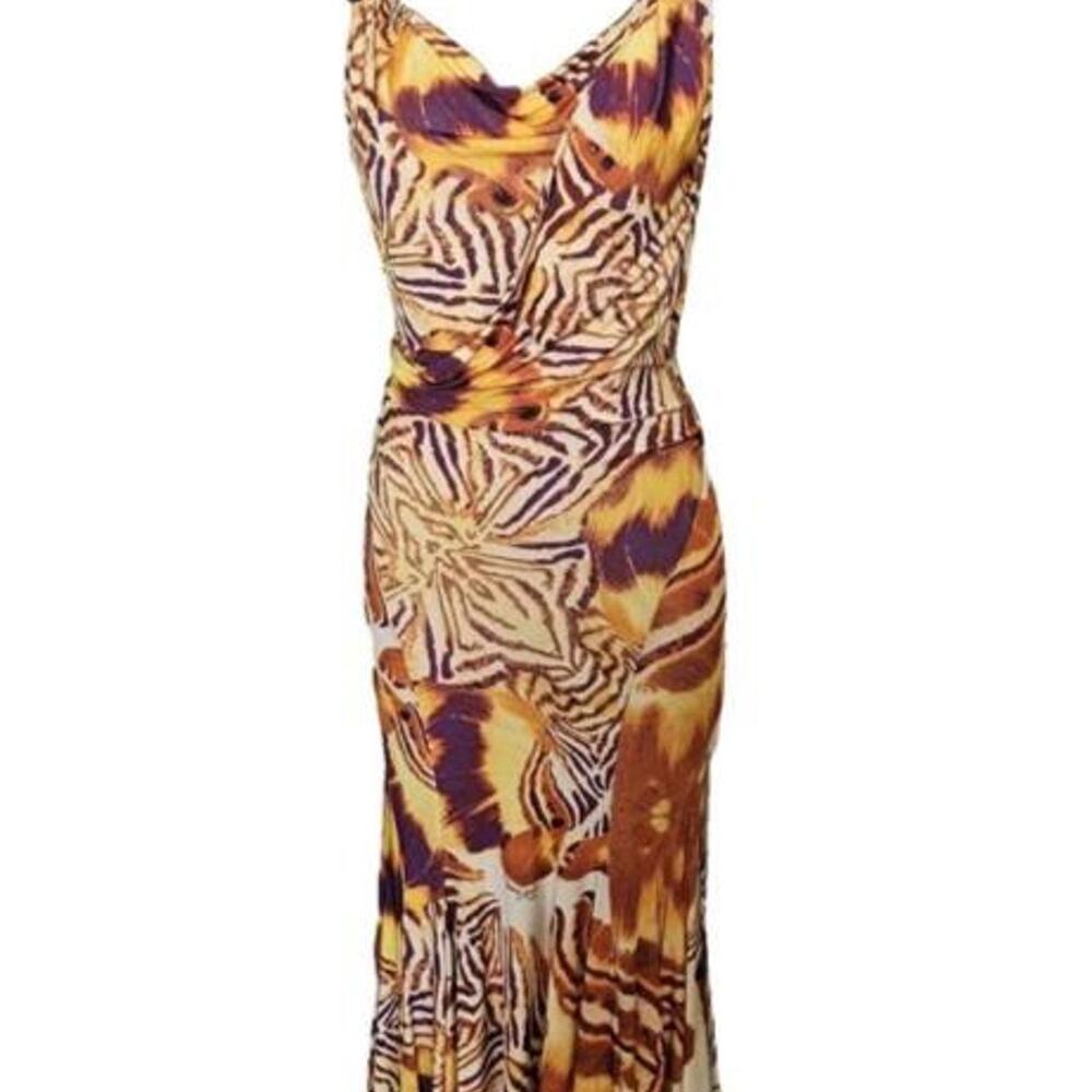 Just cavalli animal print midi